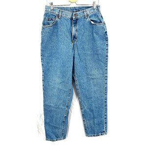 Vintage 80s 90s LEE mom jeans high rise waist balloon blue 100% cotton 14 14P